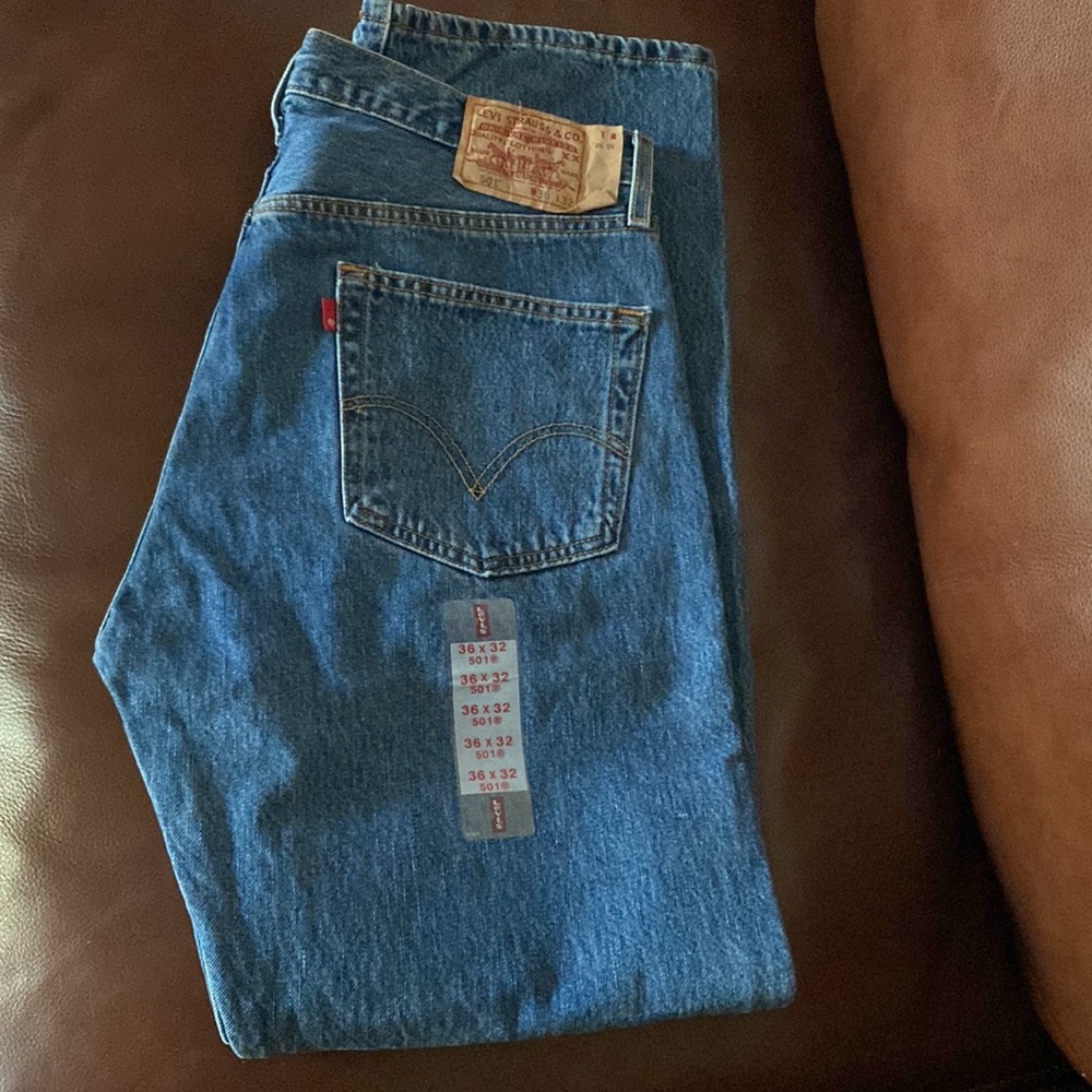 Levi original jeans 501 new 36X32 - Picture 4 of 12